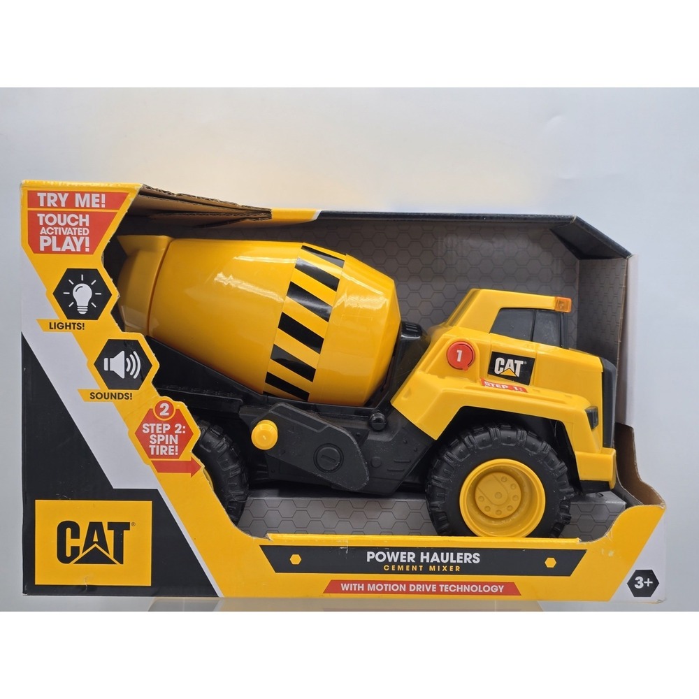 CAT Construction 11.5" Power Haulers Cement‎ Mixer W/Realistic Lights & Sounds